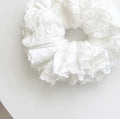 Scrunchie 髮圈 白色蕾絲提花