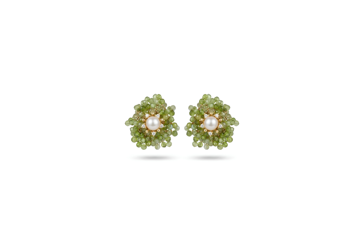 Posy Earrings 串珠花球耳環