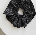Scrunchie 髮圈 黑色澑墨印花