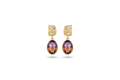Terra Drop Earrings 紫黃晶耳環