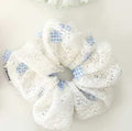 Scrunchie 髮圈 藍格仔蕾絲
