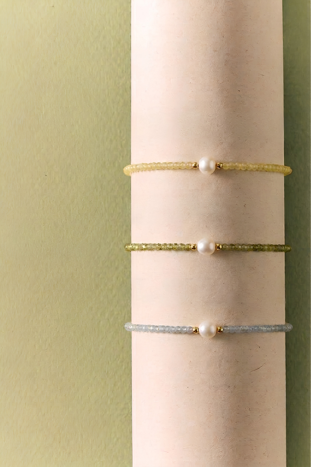 Trio Pearl Bracelet 串珠拼珍珠手鏈