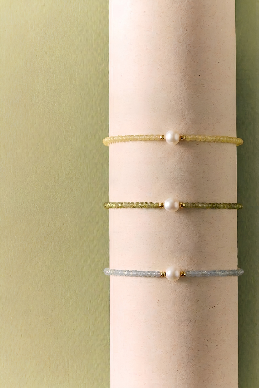 Trio Pearl Bracelet 串珠拼珍珠手鏈