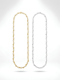 Twine Necklace 珍珠絞鏈項鏈 – SOMUSOMU 雙股絞纏珍珠鏈，金色及銀色兩款