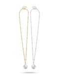 Luna Necklace 月珠吊墜項鏈 – SOMUSOMU 淡水珍珠衛星鏈，金色及銀色兩款