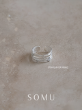 Starlayer Ring 疊鑽戒指 – SOMUSOMU 三層水鑽戒指